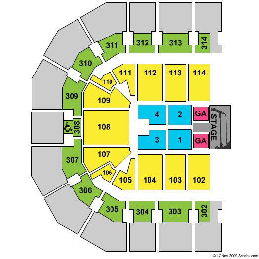 John Paul Jones Arena Daughtry Seating Chart